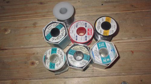 (QTY 7) Solder Wire 1 Pound Spool Used