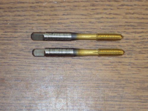 2 new jarvis taps 1/4&#034;-28 tinned special grooved neck bottom gh7 for sale