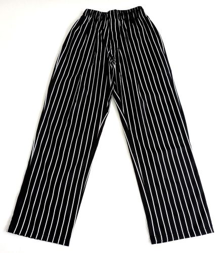 Chalkstripe Classic Chef Pants Culinary Chef Attire NEW 4 Pockets FREE SHIPPING