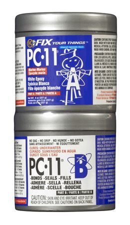 EPOXY PASTE,PC-11 WHT,8 OZ,2PK