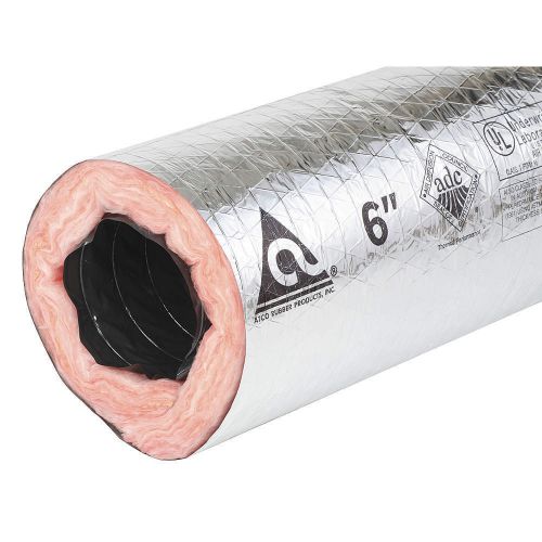 ATCO 13102506 Insulated Flexible Duct,6 In.WC,5000 fpm, FREE SHIPPING, @5F@