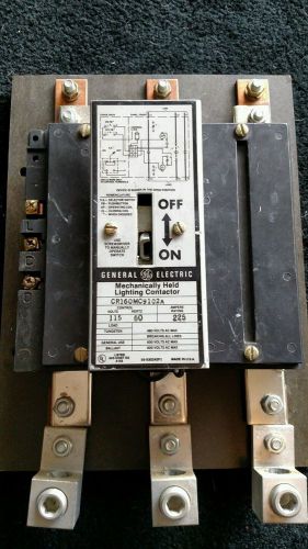 Cr160mc9102a ge 225 lighting contactor for sale
