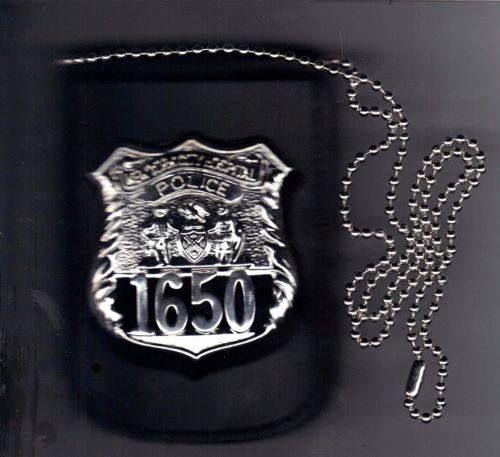 Nyc hospital police po badge cutout/id card neck hanger (badge/id not included) for sale