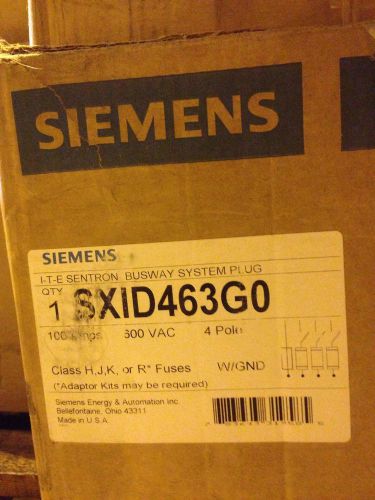SIEMENS ITE SXID SXID463g0 100 AMP 600V FUSIBLE GROUND BUS PLUG - New In Box !