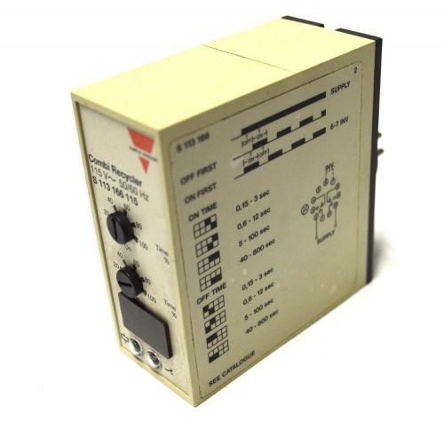 CARLO GAVAZZI S113166115 TIMER RELAY 115 VOLTS ~ 50/60 HZ