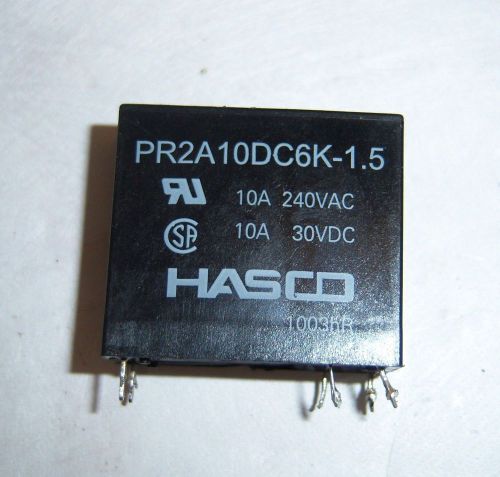 PR2A10DC6K-1.5 10A 240VAC 10A 30VAC 1003hR HASCO Power Relay 29x12x26mm