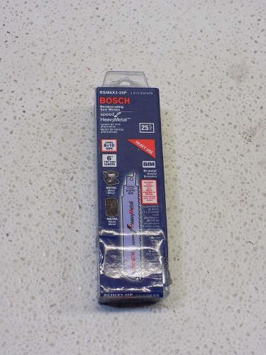 Lot of 25 Bosch RSM6X2-25P 6in. Reciprocating Saw Blades