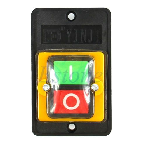 Ac 220v/380v 10a on/off water proof push button switch kao-5 bsp210f-1b for sale