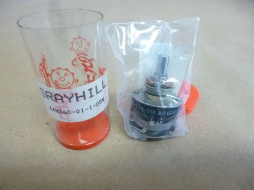 M3786/4-6028 , grayhill switch sp5t 5 flatted shaft solder lug 5a 115vac 28vdc for sale