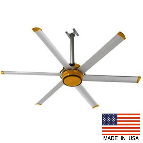 7ft aluminum ceiling fan - 110 125 vac - 50/60 hz - 10 amps - 6 blades - 198 rpm for sale