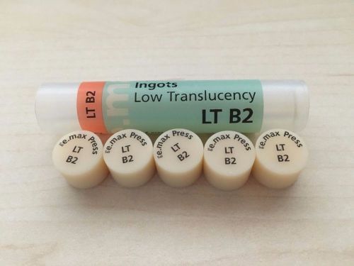Ivoclar IPS Emax Press Ingots Low Trans LT-B2 Pressable Ceramic 5pk NEW