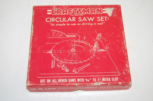 NIB Craftsman 9-3530 Circular Saw Set