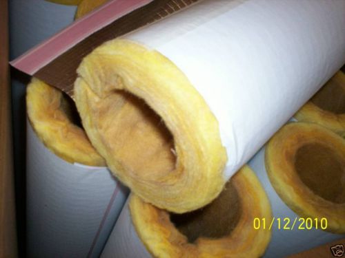 Lot of 20 1-1/4&#034; fiberglass pipe insulation for hot steam for sale