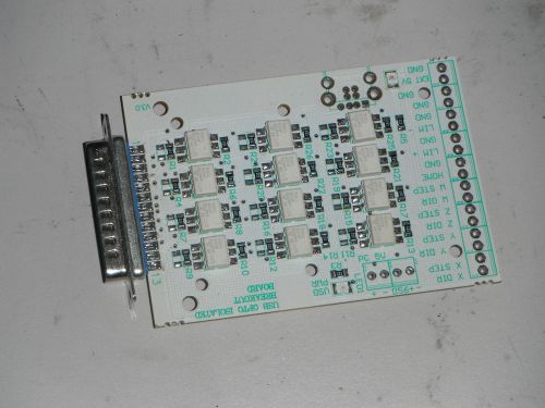 CNC Opto Isolated Parallel Port Breakout Board (1638)