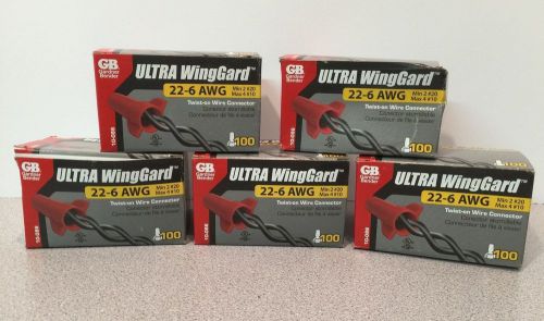 500 Gardner Bender ULTRA WingGard 22-6 AWG Wire Connectors (Red)  (TV-C)