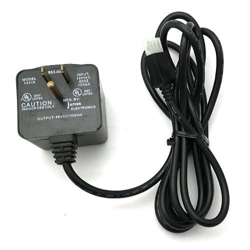 James Electronics 14319 863-9944 Power Adapter Cord Cable Charger 48VDC 100mA