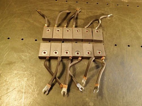12-pc lot GE Electric Motor Rebuild Replacement Brushes 2444730 Graphite Carbon