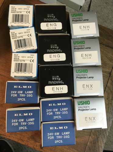 Large Lot of Halogen Photo Lamp Bulbs - Mixed Lot