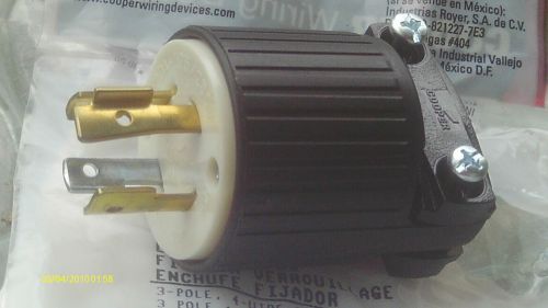 3 cooper wiring new electrical plug 3 pole 4 wire gounding 200  20a-125  2500 for sale
