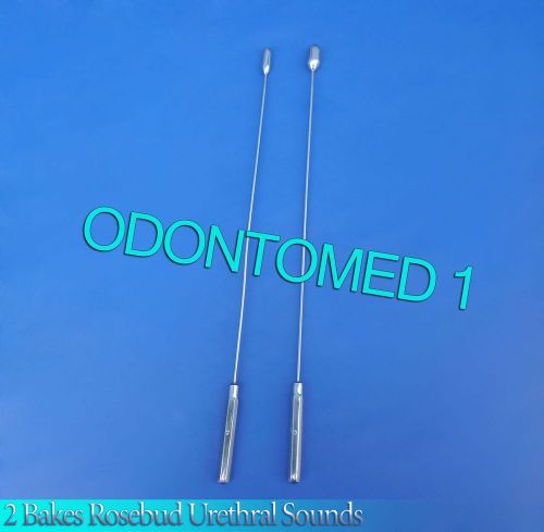 2 Pcs Bakes Rosebud Urethral Sounds 7mm+10mm