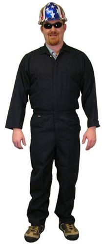 New! gulfport flame resistant indura coveralls - navy color for sale
