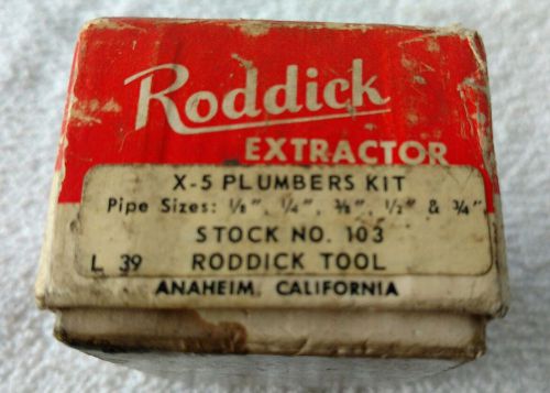 Roddick pipe extractor set