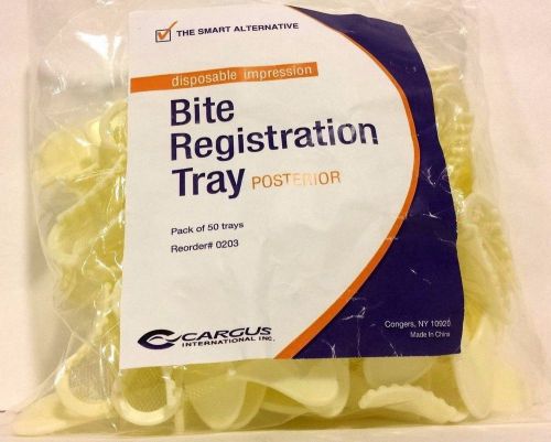 Dental Bite Registration Disposable Impression Trays SHORT POSTERIOR 50pcs#0203