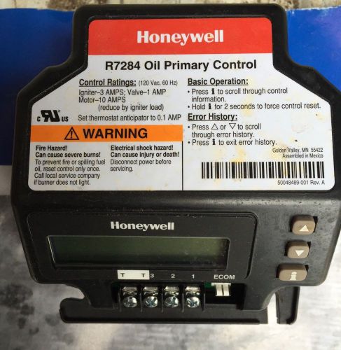 Honeywell R7284U Electronic Oil Burner Primary Control