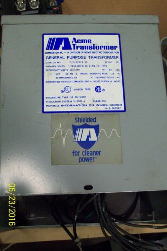 ACME GENERAL PURPOSE TRANSFORMER STYLE SR TYPE 3R OUTDOOR ENCLOSURE T-2-53013-4S