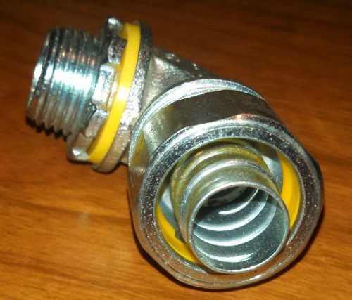 3541RAC 90 Deg Liquidtight Connector 1/2&#034; Insulated Metallic Conduit Fitting