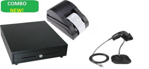Pretzel Store  POS Point of Sale Kit Drawer Thermal Printer Barcode Scanner