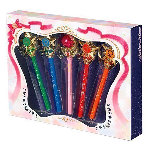 Bandai Sailor Moon Prism Stationery Pointer Ballpoint Pen Planet Attack Set