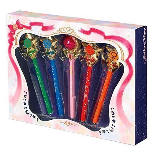 Bandai Sailor Moon Prism Stationery Pointer Ballpoint Pen Planet Attack Set