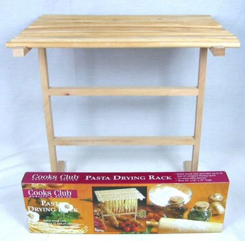 Lot of 4 Cooks Club Solid Wood Pasta Drying Rack Spaghetti Noodle Lasagna B-15