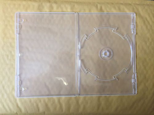 Clear plastic DVD CD case Slim 10 pack With 4.7 gig DVD disc