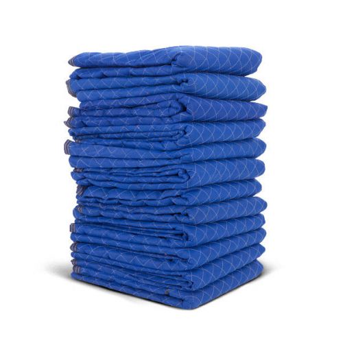 Pro economy moving blankets (12 pack) 35lbs/doz 2.92lb/ea light blue for sale