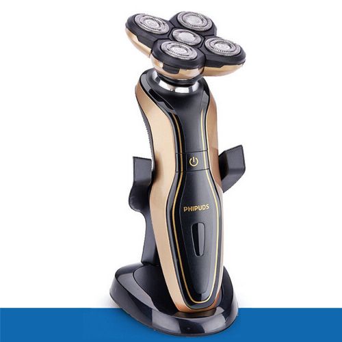 New Deluxe Rotary 5D Rechargeable Washable Men&#039;s Cordless Electric Shaver Razor