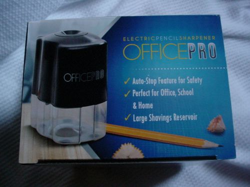 OfficePro Pencil Sharpener Electric Battery School Office Desk Paper Pen Eraser