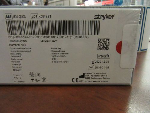 Stryker T2 humerus system HUMERAL NAIL 1830-0930s brand new in date