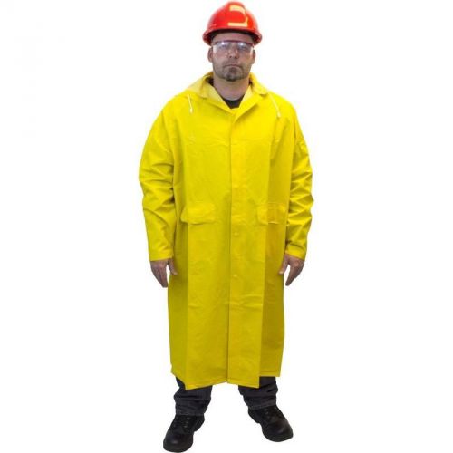 Full Length Rain Coat With Detachable Hood MEDIUM 48&#034; Jacket