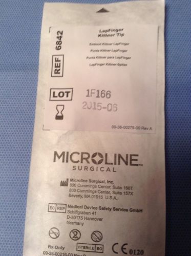 MICROLINE SURGICAL LAPFINGER KITTNER TIP REF 6842 QUANTITY 9 NEW IN PACKAGE