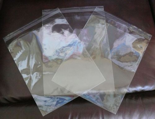 (25) 10.25&#034; X 8.5&#034; Crystal Clear Sealable OPP Plastic Bags with 1.5&#034; Flap 4 Mil