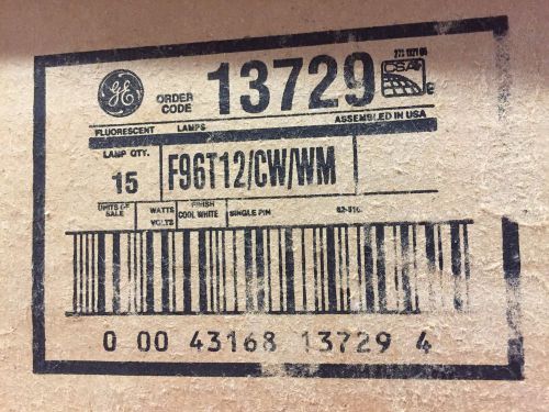 ( Box of 15 ) GE F96T12/CW/WM Fluorescent Bulb - 13729 - Local pickup