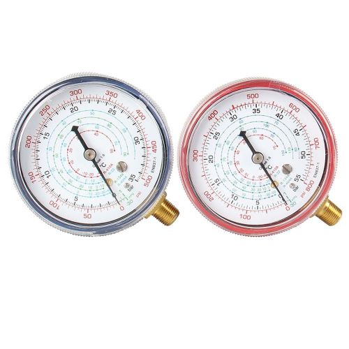 2 air conditioner r410a r134a r22 refrigerant low high pressure gauge new for sale