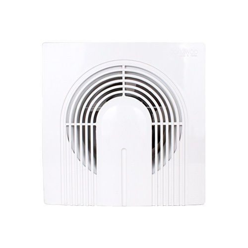 Slim / Silent Bathroom Fan DWW-10DRB Non-Plug / Wire Installed 166 x 166mm