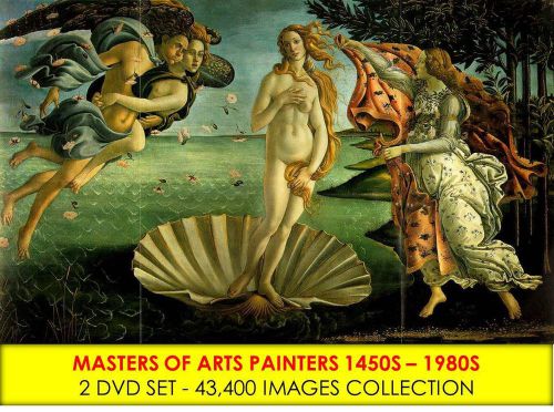 43,500 old paintings &amp; renaissance art painters in 2-dvd antique art abstract for sale
