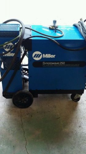 Miller syncrowave 250 single phase tig torch 1a cooler for sale