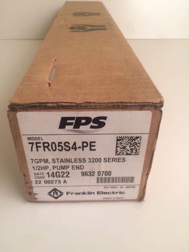 Franklin electric stainless steel pump 7fr05s4-3w115 *nib* for sale
