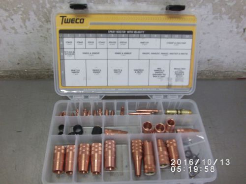 Case of Tweco Fusion Spray Master W/ Velocity Various MIG Welding Guns Tips