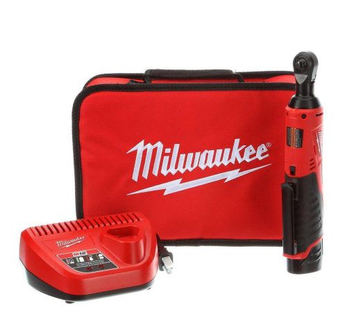 Milwaukee 2456-21 m12 12-volt lithium-ion cordless 1/4&#034; ratchet kit new for sale